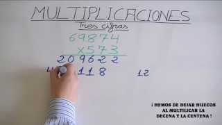 Multiplicar por 3 cifras en Educación Primaria [upl. by Stutsman]