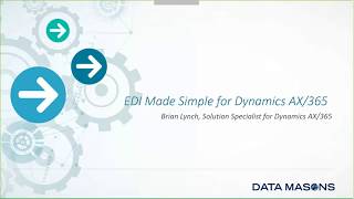 EDI Made Simple for Microsoft Dynamics 365AX by Data Masons [upl. by Oyam]