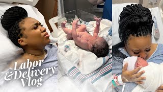 BIRTH VLOG  30 Hour Labor Failed Epidural Emergency CSection Emotional Delivery [upl. by Jules]