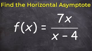 Learn how to find the horizontal asymptote [upl. by Aitas]