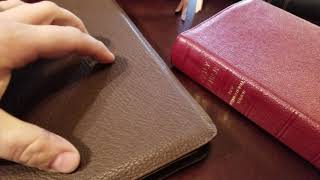 Premium Bible Cover Leather Options and Differences  Comparison Review [upl. by Ahsinej]