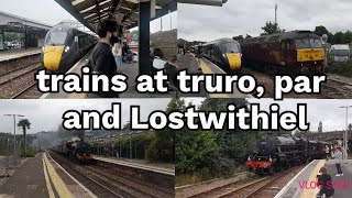 trains at truro Par and Lostwithiel [upl. by Aehsa]