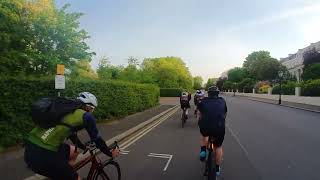 London  Regents Park Cycling HIIT Chat Laps in the morning [upl. by Sowell]