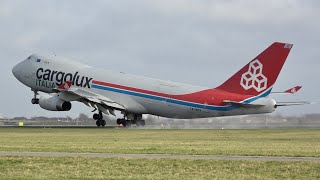 90 Departures in 80 mins at Amsterdam Schiphol Polderbaan runway 36L Planespotting in 4K [upl. by Albric190]