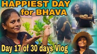 Happiest Day for Bhava 😍  Day 17 of 30 days Vlog  Bharya vlogs [upl. by Polk639]