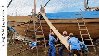 So HEAVY Building the GUNWALE of our once wrecked schooner — Sailing Yabá 64 [upl. by Turtle]