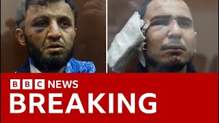 Moscow terror attack  injured suspects appear in court accused of killing 137 people  BBC News [upl. by Inalak]