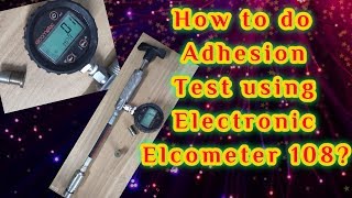 Adhesion Test using Electronic Hydraulic Adhesion Test Equipment [upl. by Neerahs]