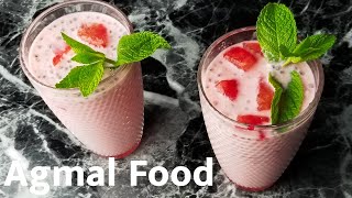 தர்பூசணி  Refreshing Watermelon Milkshake Sarbath [upl. by Alikee]