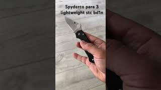 Spyderco para 3 lightweight stc bd1n [upl. by Corena]