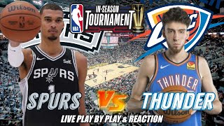 San Antonio Spurs vs Oklahoma City Thunder Live Play by Play amp Reaction [upl. by Rivera]