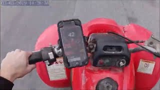 TOP SPEED RUN HONDA TRX 250 [upl. by Cleave]