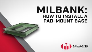 Milbank  How to Install a Padmount Base [upl. by Atinuaj902]