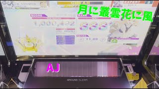 【チュウ二 Part5】月に叢雲花に風AJ！ 音ゲー チュウニズム エキスパート 手元動画 東方 フルコン ゲーセン こいし [upl. by Wilhelmine]