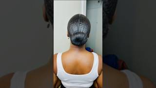 Slick back tutorial hairstyle 4chair howtostylenaturalhair haircare hairtutorial hairstyling [upl. by Eceinhoj]