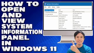 How To Open and View System Information Panel in Windows 1011 Guide [upl. by Notsirhc170]