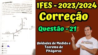 IFES 2023Questão 21 A figura abaixo representa a planta baixa de um escritório O proprietário [upl. by Carlene888]