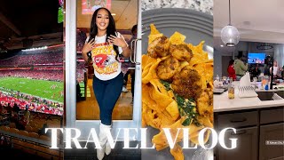 TRAVEL VLOG  24 HOURS IN KANSAS CITY Chiefs game dating in HTX lost my camera [upl. by Hannie]