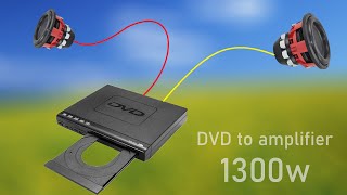 How to turn a DVD player into a amplifier  no IC  simple circuit [upl. by Aissac]