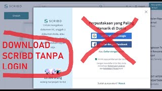 Cara Download File di Scribd Gratis II Tanpa Daftar tanpa Upload File [upl. by Semadar111]