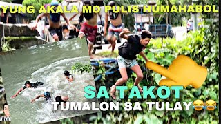 Yung akala mo pulis kaya napatalon ka sa Tulay😂 PUBLIC PRANK [upl. by Notaes]