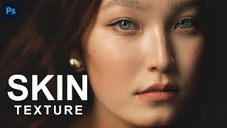 Create SKIN TEXTURE in Photoshop [upl. by Ecneralc]