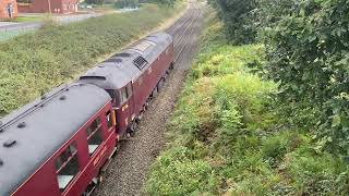 The mancunian railtour with black 5 44871 arriving amp departing the edge of kidderminster 28924 [upl. by Lib546]