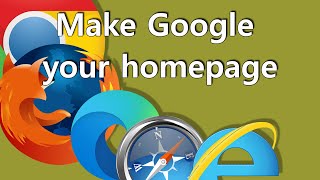 How to make Google my Homepage  Set Google as Homepage [upl. by Nirraj]