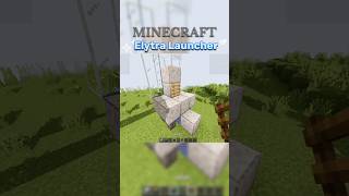 Elytra Launcher Minecraft Java EditionPoojavlauncher minecraftbuilds minecrafttutorial minecraft [upl. by Oinegue]