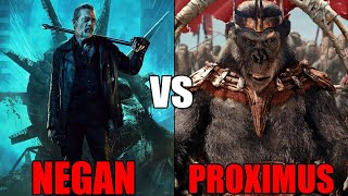 NEGAN SMITH VS PROXIMUS CESAR  The Walking DeadThe Planet Of The Apes 2011  MaxStarOficial [upl. by Liliane15]