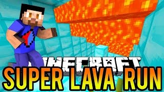 RACE AGAINST LAVA  Minecraft SUPER LAVA RUN PARKOUR with The Pack [upl. by Kilan615]