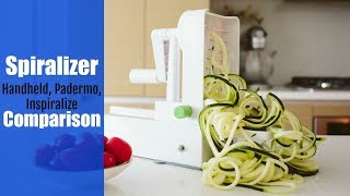 Spiralizer Comparison handheld Padermo Inspiralized [upl. by Adyahs]