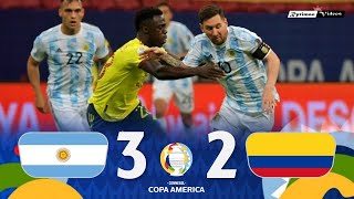 Argentina 1 3 x 2 1 Colombia ● 2021 Copa América Semifinal Extended Goals amp Highlights HD [upl. by Tsui]