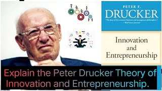 3 2nd year  Explain The Peter Drucker Theory of Innovation and Entrepreneurship [upl. by Shelia]