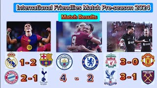 PreSeason 202425 friendlies MatchReal Madrid vs Barcelona Liverpool vs Manchester United [upl. by Heffron]