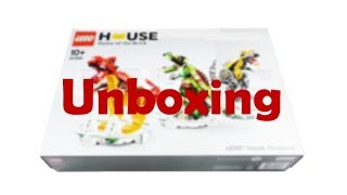 Lego 40366  Lego House Dinsosaurs  Unboxing Deutsch [upl. by Ahseet]