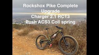 Rockshox Pike complete damper and spring upgrade to Charger 21 amp Push ACS3 Advanced Coil System [upl. by Nessej]