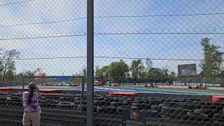 F1 Monza 2023 Race Start from Roggia  General Admission Prato [upl. by Ahsim949]