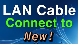 PS4 How to use and Connect to LAN Cable NEW [upl. by Morel845]