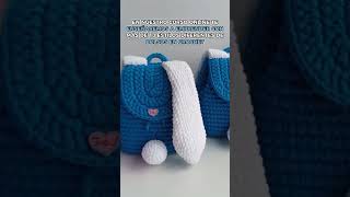 Cómo tejer bolsas a crochet con orejitas de conejo crochet amigurumis manualidades hechoamano [upl. by Sprung]