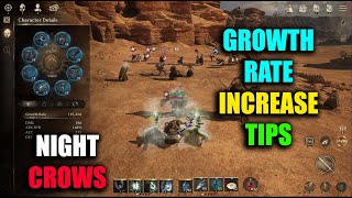 Night Crows Growth Rate Increase TIPS [upl. by Gore]