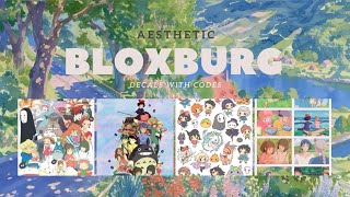 AESTHETIC STUDIO GHIBLI MOVIES DECALS FOR BLOXBURG  ROBLOX [upl. by Sparke]