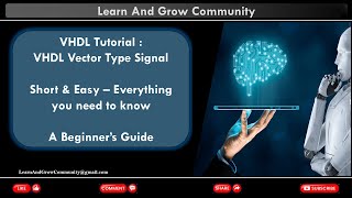 What is Vector Type Signal in VHDL and How to use  VHDL Tutorial [upl. by Ymerej]