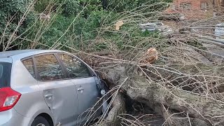 Tempestade Eunice atinge Reino Unido e provoca estragos [upl. by Luana]