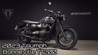 2023 Triumph Bonneville T120 Black edition launched [upl. by Nnairb280]