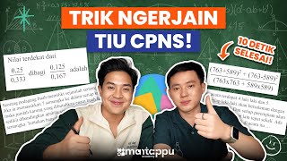 TRIK CEPAT NGERJAIN SOAL TIU CPNS 2024 10 DETIK SELESAI JEROME POLIN amp BILLYKUR [upl. by Gwen]