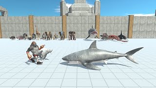 2 VS 1 MUTANT PRIMATES amp MODERN MAMMALS VS AQUATICS  Animal Revolt Battle Simulator [upl. by Oeniri]