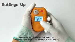 AGH5100 Single Gas Detector Operation GuideAIYITECcom [upl. by Kcirttap329]