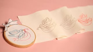 Three Ways to Transfer Embroidery Patterns [upl. by Hgierb870]