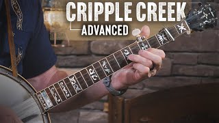 Cripple Creek Free Advanced Banjo Lesson [upl. by Putnem]